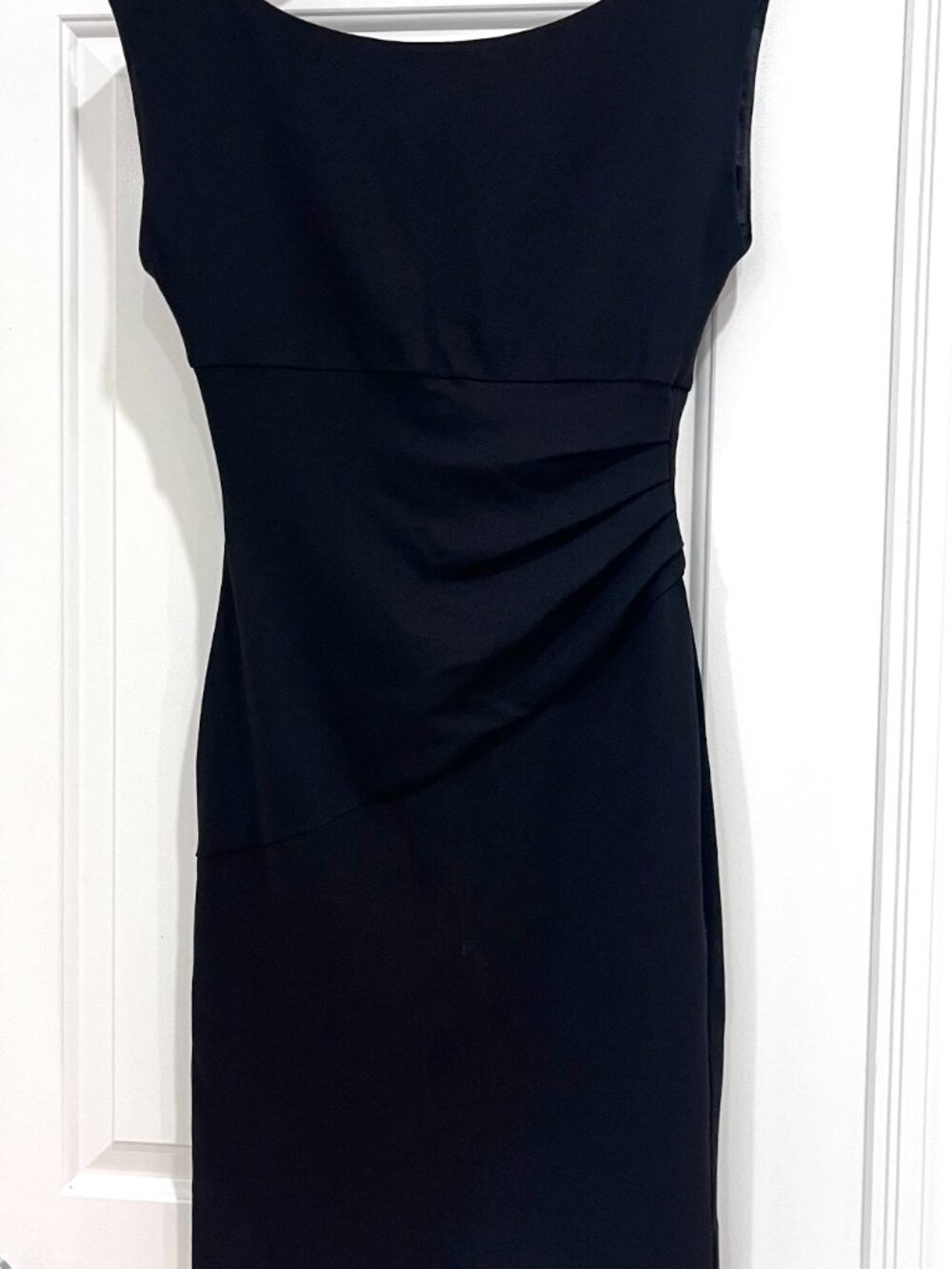 DVF CLASSIC LBD, BLACK, Ponte, BOATNECK, JERSEY DRESS, BODYCON, US12, FITS 8-10 - Picture 6 of 15